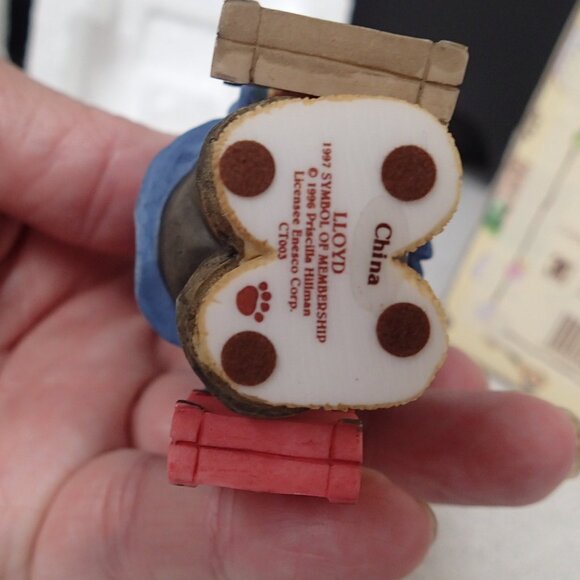 Cherished Teddies Lloyd 1997 Symbol of Membearship Figurine - Picture 2 of 6